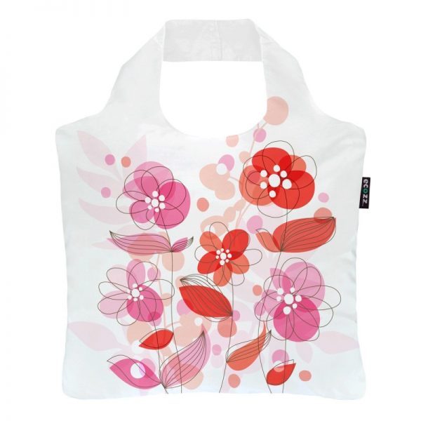 Ecozz opvouwbare tas happy roses 2