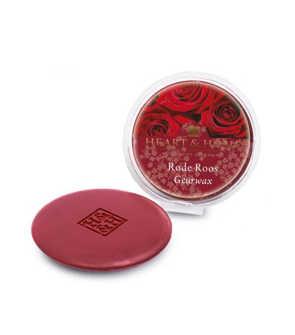 Heart & Home - Geurwax - Rode roos