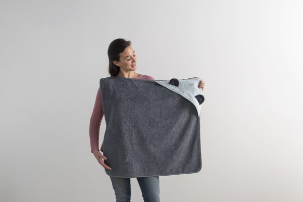 Tuby™ badcape - panda - Afbeelding 3