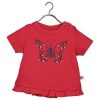 Blue Seven shortsleeve rood butterfly