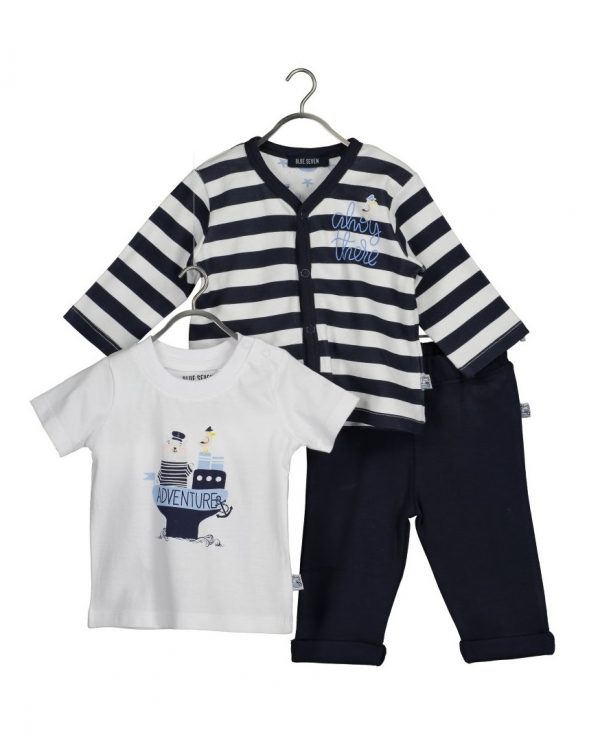 Blue Seven 3-delig setje donkerblauw
