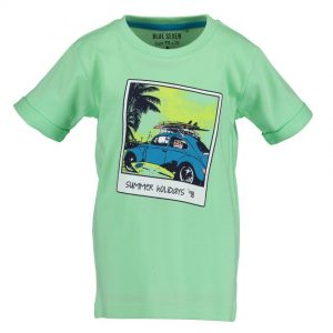 Blue Seven shortsleeve groen beach court