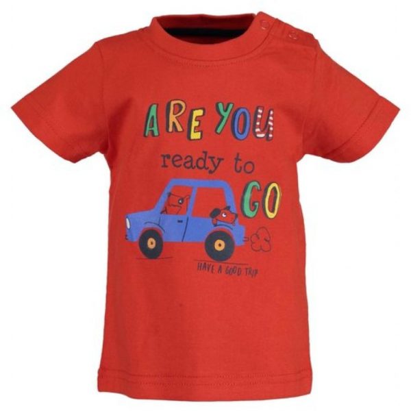 Blue Seven shortsleeve rood fast car