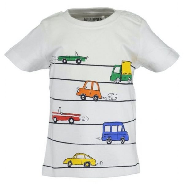 Blue Seven shortsleeve wit fast car