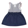 Dirkje jurk blauw bowtique - Afbeelding 2