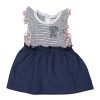 Dirkje jurk blauw bowtique