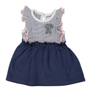 Dirkje jurk blauw bowtique