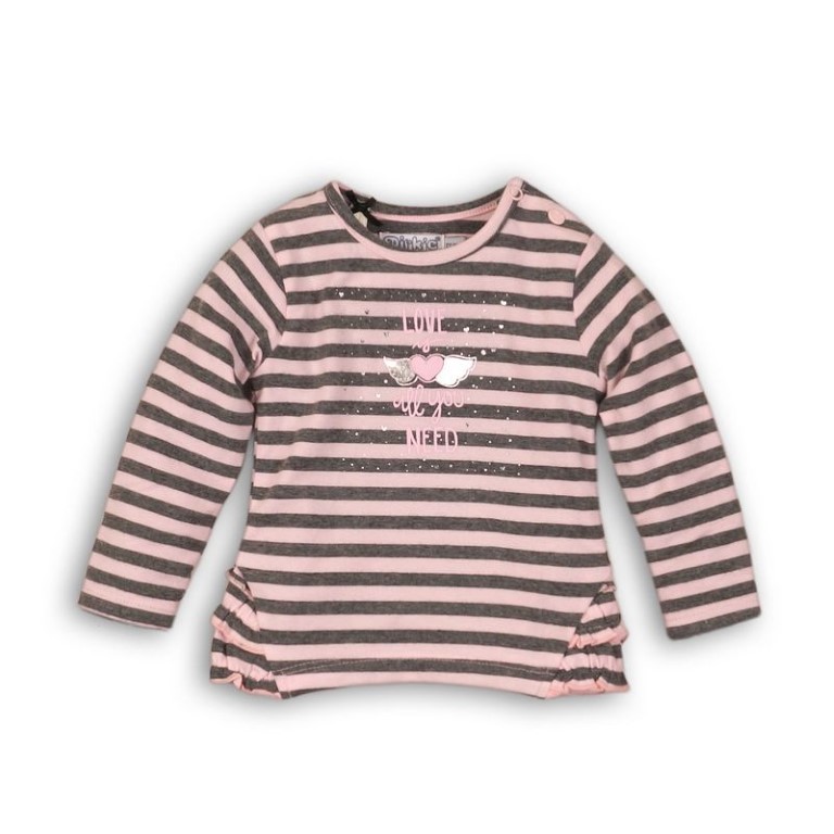 toetje alleen Vallen Dirkje longsleeve streep love - Lucadeau