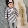 Dirkje jurk streep love - Afbeelding 4
