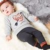 Feetje legging antraciet made with love - Afbeelding 3
