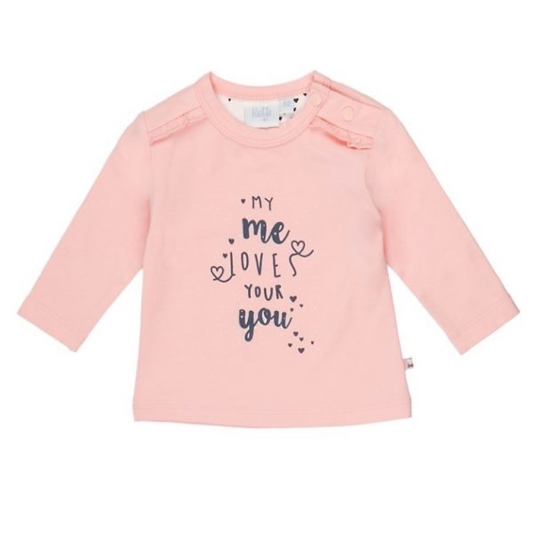 Feetje longsleeve roze love you
