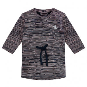 Ducky Beau jurk roze/blauw