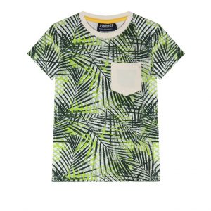 Vinrose shortsleeve aop groen