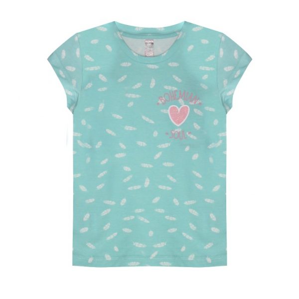 Vinrose shortsleeve aop feathers