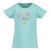Blue Seven shortsleeve blauw happy days