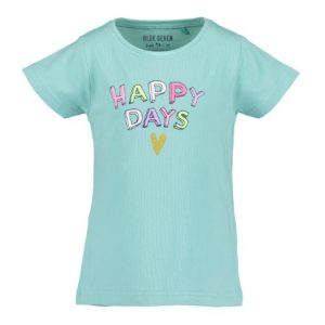Blue Seven shortsleeve blauw happy days