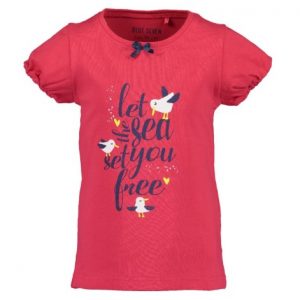 Blue Seven shortsleeve rood seagulls