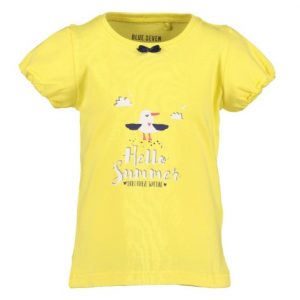 Blue Seven shortsleeve geel seagulls