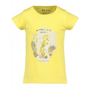 Blue Seven shortsleeve geel safari