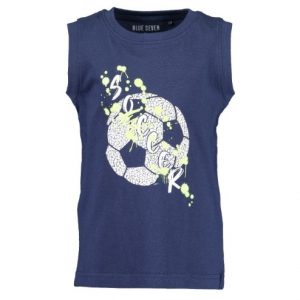 Blue Seven singlet marineblauw soccer