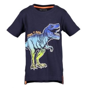Blue Seven shortsleeve donkerblauw t-rex