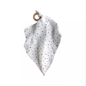 Chewies tutteldoek dots wit