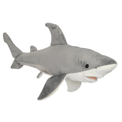 uniek Strippen Hechting Uni-Toys knuffel haai 52 cm - Lucadeau