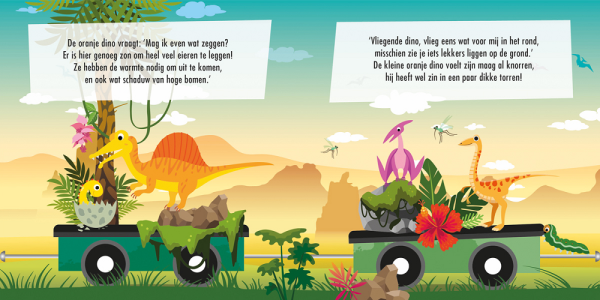 Uitg. Lantaarn - Puzzeltrein dino's 3+ - Afbeelding 2