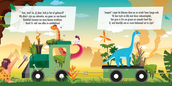 Uitg. Lantaarn - Puzzeltrein dino's 3+ - Afbeelding 3