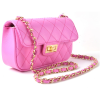 Tas Kim roze echt leer