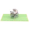 Papercrush pop-up wenskaart kinderwagen - Afbeelding 2