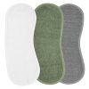 Meyco badstof spuugdoek schoudermodel forest green 3-pack 53x20 cm