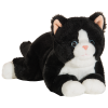 Hermann Teddy Collection knuffel kat zwart/wit 25 cm