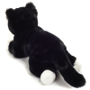 Hermann Teddy Collection knuffel kat zwart/wit 25 cm - Afbeelding 3