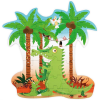 Scratch Europe contourpuzzel krokodil 3+ - Afbeelding 2