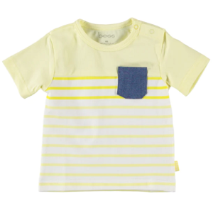 B.E.S.S. t-shirt pocket striped