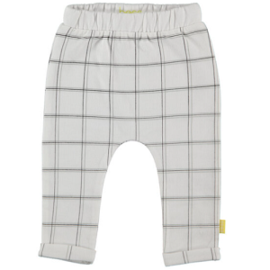 B.E.S.S. lange broek check wit