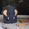 By Lara opbergmand antraciet olifant