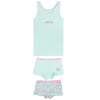 Funderwear hemd + shorts hearts groen - Afbeelding 2