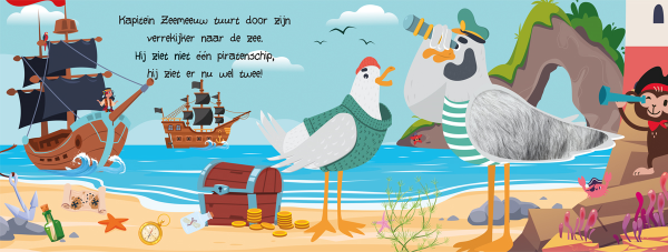 Lantaarn kijk en voelboek piraten - Afbeelding 3