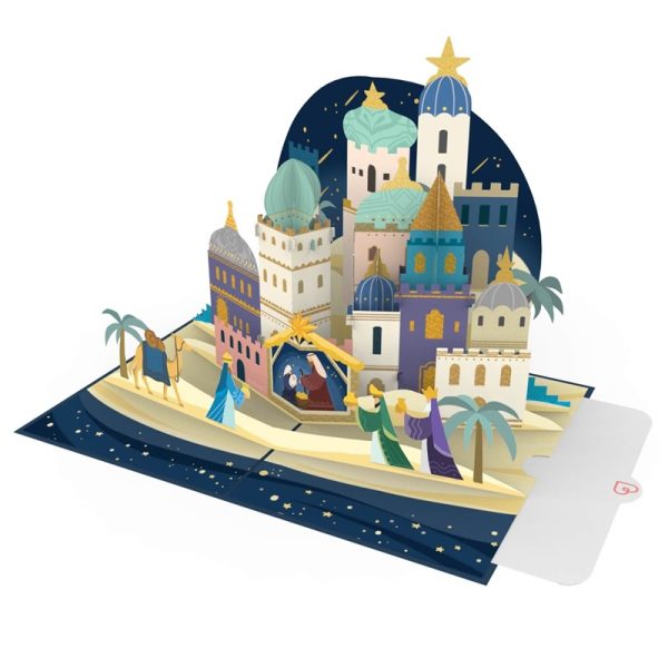 Papercrush pop-up kaart Bethlehem voorbeeld