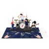 Papercrush pop-up kaart Rock 'n Roll uitgevouwen voorbeeld