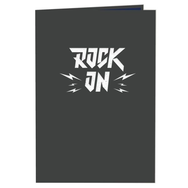 Papercrush pop-up kaart Rock 'n Roll voorkant