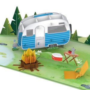 Papercrush pop-up kaart camping