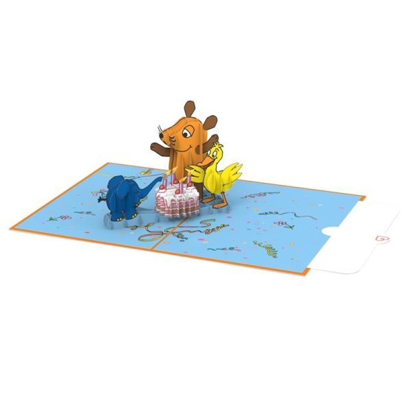 Papercrush pop-up kaart die Maus happy birthday voorbeeld