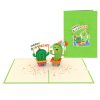 Papercrush pop-up kaart happy birthday cactus voorkant en binnenkant