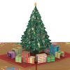 Papercrush pop-up kaart kerstboom met geschenken