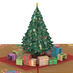 Papercrush pop-up kaart kerstboom met geschenken