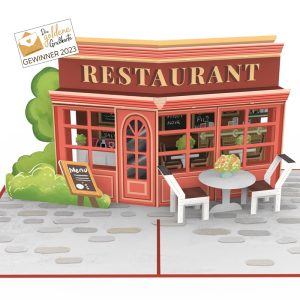 Papercrush pop-up kaart restaurant
