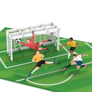 Papercrush pop-up kaart voetbal